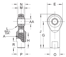 Rod End Ball Joint Female