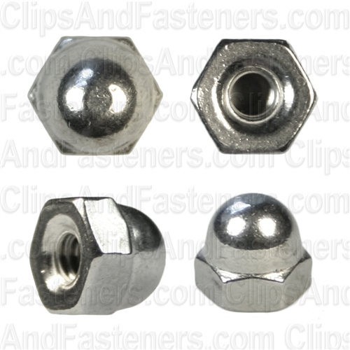 thumbnail image 2 of 50 Pack 6-32 Acorn Cap Nuts – Stainless Steel 18-8, Standard Height, Socket Drive 2 of 3