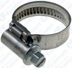 10 European Style Hose Clamps 1-3/16-1-3/4 30mm-45mm Clipsandfasteners Inc