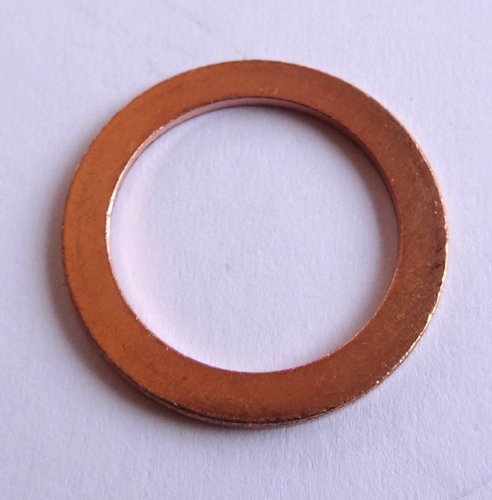 Clipsandfasteners Inc Copper Oil Drain Plug Gasket 16mm I.D. 