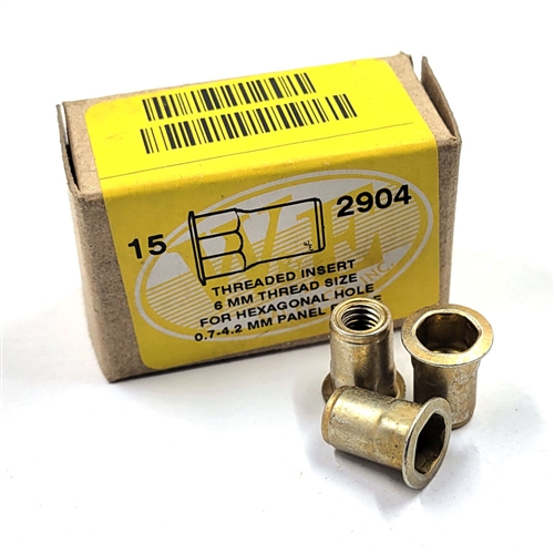 CLEARANCE Threaded Insert 6mm Thread Size for Hexagonal Hole 0.7-4.2mm ...